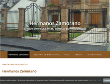 Tablet Screenshot of hermanoszamorano.com